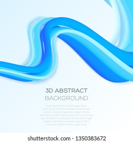Abstract background with volumetric shapes. Movement in space.