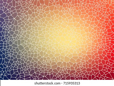 Abstract background with voronoi geometric shapes