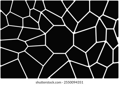 Voronoi-Diagramm geometrisches Muster Hintergrund.Vektor Steinwerk Grundmuster.Glasbruch Illustration für Ihr Design Hintergrund Schicht
