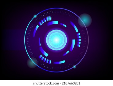 Resumen de fondo fondo fondo fondo fondo fondo de fondo con color azul círculo bola de alta tecnología tecnología espacial global tecnología espacial internet radar digital patrón de iconos concepto vector e ilustración EPS10