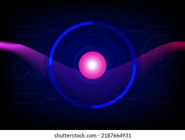 Abstract background wallpaper round fractal global planet energy cyberspace element pattern network digital art graphic design vector and illustration EPS10