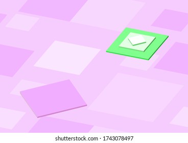 Abstrakter Hintergrund für Wallpaper, Web Design, Broschüre, Visitenkarte. Vektor-Quadrat-Muster. Farbiger geometrischer Hintergrund
