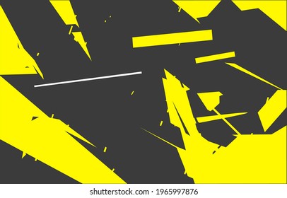 Abstract background or wallpaper yellow and black colored. Vector.