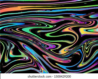 Abstract background for wallpapers, posters, cards, invitations, websites. Modern painting handmade background. Rainbow lines. Vector