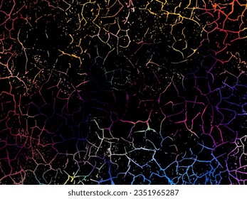 Abstract background for wallpapers, posters, cards, invitations, websites. Modern painting handmade background. Rainbow lines Vector illustration