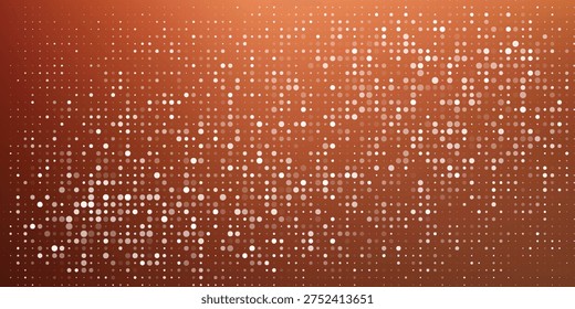Abstract background with warm copper brown and orange halftone dot textures eps10