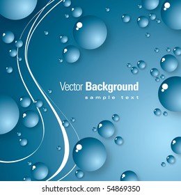Abstract Background. Water Drops.