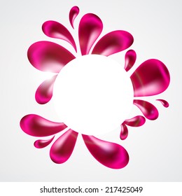 Abstract Background with Water Drops Vector Illustration EPS10