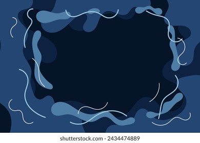 Fondo abstracto del movimiento del agua. Para el fondo de la presentación o material de edición de contenido.