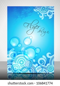 Abstract background water splash and space for your text. can be use as flyer, banner or poster for save water concept and other purpose. EPS 10.