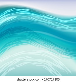 Abstract background. Water wave. Vector illustration eps 10.