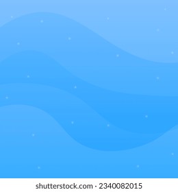 Resumen Fondo Olas de agua de fondo Diseño de vectores de color cielo azul líquido