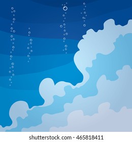 Abstract background with water waves for save water concept and other purpose.