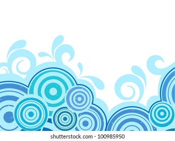 Abstract background with water waves and sun light. can be use as flyer, banner or poster. vector illustration in EPS 10. Save water concept.