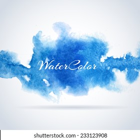 Abstract Background with Watercolor banner, vector illustration