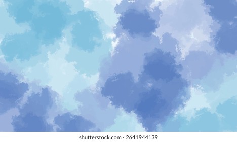 Abstract background watercolor blue and purple gradients design