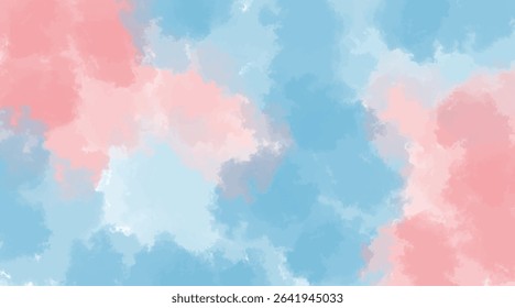 Abstract background watercolor light blue and pink gradients design