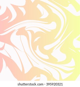 Abstract background. Watercolor marble texture. Silk, yellow, orange, pink, gold, white
