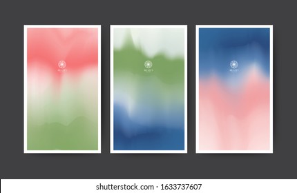 Abstract Background Watercolor Modern styel. Nature color blue pink green Texture. For Website Poster, Banner, Packaging Spa Product. Vector illustration.