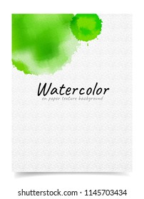 Abstract background with watercolor on paper textures, vector and illustration design.