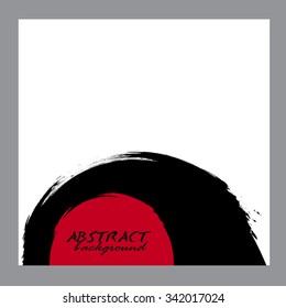 abstract background Watercolor background paintbrush black