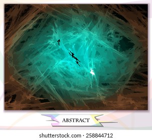 abstract background, watercolor, play of colors, vector illustration