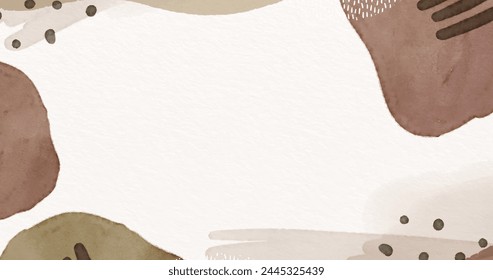 Abstract background with watercolor shapes empty space vector design in eps 10