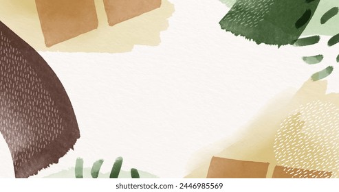 Abstract background with watercolor shapes empty space vector design in eps 10