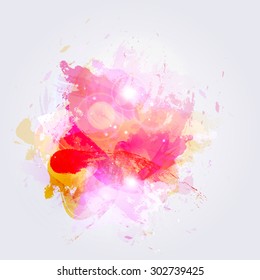 Abstract background of abstract watercolor stains.