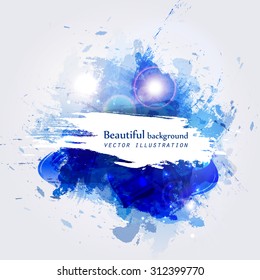 Abstract background of abstract watercolor stains