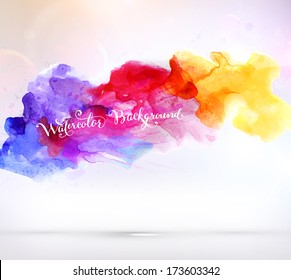 Fondo abstracto con manchas acuáticas, diseño vectorial