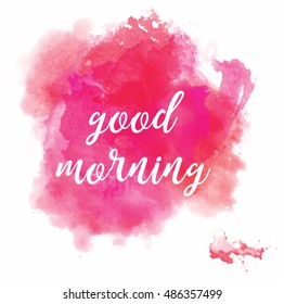 Abstract Background with Watercolor Stains, Vector Design