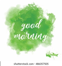 Abstract Background with Watercolor Stains, Vector Design