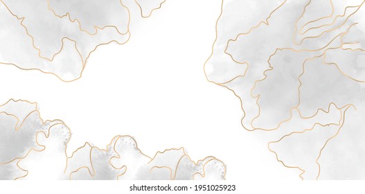 Abstract background watercolors textures grayscale with golden lines, isolated white backgrounds.
applicable for banner, flyer, fabric print, textile, paper printing for agency and corporate backdrops