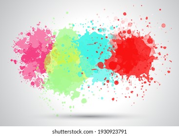 Abstract background with a watercolour splatter design