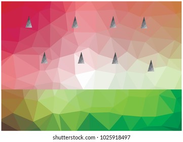 abstract background watermelon triangle polygon geometry vector eps.