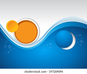 Abstract background with wave