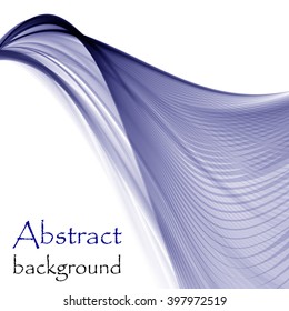 Abstract background with wave blue