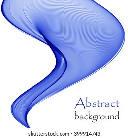 Abstract background with wave blue