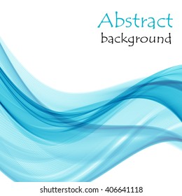 Abstract background with wave blue