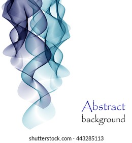 Abstract background with wave blue