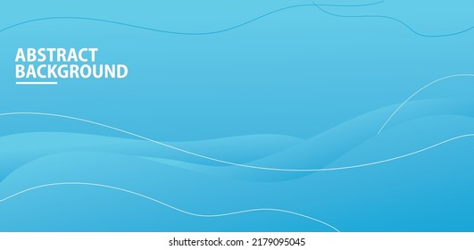 Abstract background wave blue cloud design