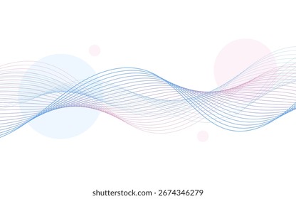 Abstrakte Hintergrund Welle blau und rosa Linie Form.modernen Hintergrund.eps 10