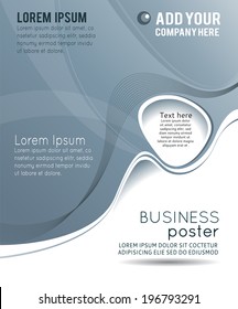 Abstract background with wave - brochure design or flyer