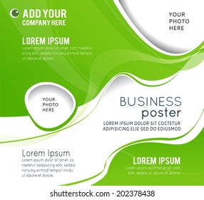 Abstract background with wave - brochure design or flyer
