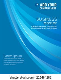 Abstract background with wave - brochure design or flyer