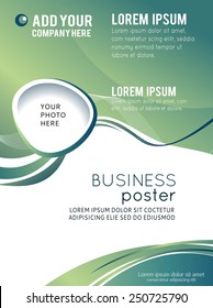 Abstract background with wave - brochure design or flyer