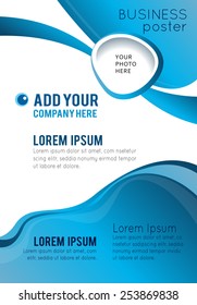 Abstract background with wave - brochure design or flyer