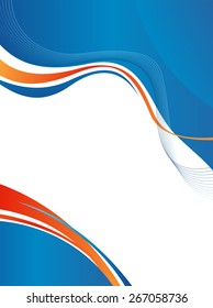 Abstract background with wave - brochure design or flyer