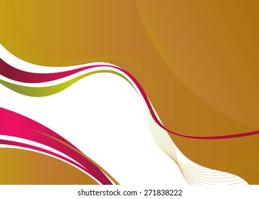 Abstract background with wave - brochure design or flyer